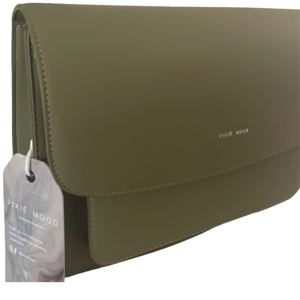 NEW Pixi Mood Vegan Leather Crossbody Zoe Sage Bag Handbag
